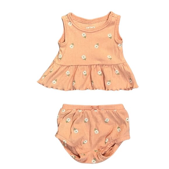 CARTER'S+ Baby Girl 0-3M Neutral Boho Bundle Floral Bodysuits Outfits 14pc Lot - Picture 12 of 15